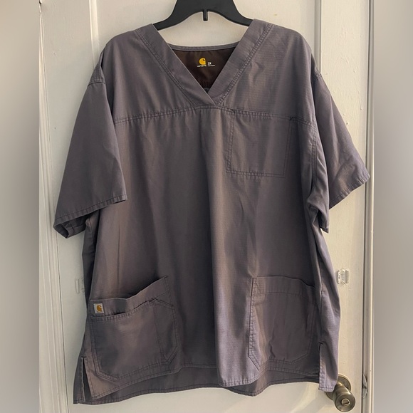 Carhartt Other - Carhartt C15208 - Men's Classic Fit Ripstop 4-Pocket V-Neck Scrub Top Size 2X